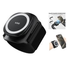 VRIG MagSafe Magnetic Phone Holder Wrist Strap Bracket Magnet Grip for iPhone 16 5 14 Android Running Cycling Running Gym Holder