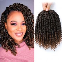 8 Packs Passion Twist synthetic Hair Passion Twist Crochet Hair for Black Women, Prelooped Crochet Twist Hair with Curly Ends