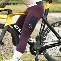 INBIKE Pantaloni con bretelle da ciclismo invernali in pile termico Abbigliamento da ciclismo MTB da uomo 3D imbottito per la stagione fredda Collant con bretelle Legging Abbigliamento