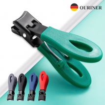 Ouriner tragbare ultra scharfe Nagel knipser Edelstahl breite Kiefer öffnung Anti Splash Toe Fingernagel schneider für Frau Mann