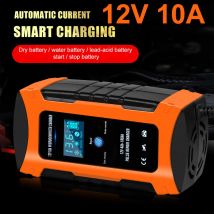 Impuls reparatur Autobatterie ladegerät 12V Ausgangs strom 10a max Digital anzeige Sommer Winter modus Blei-Säure-Ladegerät