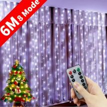 LED-Lichterketten Weihnachts dekoration Fernbedienung USB Hochzeit Girlande Vorhang 3m Lampe Urlaub für Schlafzimmer Glühbirne Outdoor-Fee