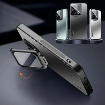 Flip Metal Lens Camera Holder Case for OPPO Find X9 Pro Matte Shockproof Bumper bracket Cover for Find X9Pro Funda