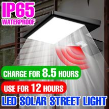 Lampada da esterno solare a LED IP65 proiettore impermeabile lampada da parete esterna illuminazione da giardino luci stradali con sensore di movimento bianco freddo/caldo