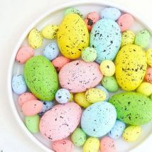 20/50szt 2 rozmiary piankowych jajek wielkanocnych Kolorowe sztuczne jajka na Wielkanoc DIY