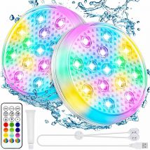 Luci per piscina sommergibili subacquee ricaricabili con luci galleggianti a LED che cambiano colore impermeabili IP68 remote per vasca idromassaggio