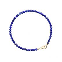 Retro 3mm Natural Lapis Lazuli Stones Crystal Cut/Round Beads Beaded Bracelets for Women Fine Jewelry Accessories Gifts YBR664
