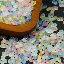 6mm 400 teile/los Bean form Mehrfarbig Gemischt Matte transparent Acryl Spacer Lose Perlen für Schmuck Machen Armband Neckalce DIY