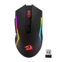 Redragon M693 LIT Wireless Gaming Mouse, 12800 DPI Mice w/ 3-Mode Connection, BT & 2.4G Wireless, 7 Macro Buttons