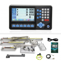 Kit di Visualizzazione Digitale DRO a 2/3/4 Assi per Fresatrice con 4 Scale Lineari, Protezione IP55