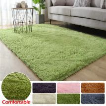 VIKAMA Solid Color Plush Carpet Children's Bedroom Soft Fluffy Mat Living Room Baby Room Nursery Playroom Decorated Area Carpet