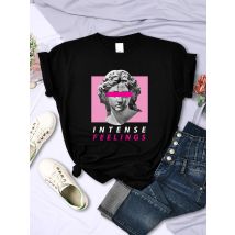 Intensive Gefühle Lustige Heißer Verkauf T-Shirts Frauen Mode Casual Kleidung Sommer Atmungsaktive T-shirt Kleidung Hip Hop Persönlichkeit T-shirt
