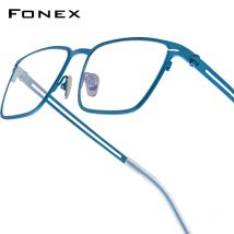 FONEX Titan Brillengestell Herren Neues Markendesign Quadratische Brillen Ultraleichte japanische hochwertige Brillengestelle 85779