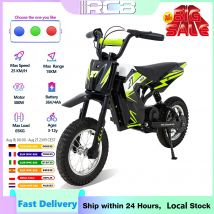 RCB Moto eléctrica para niños - Motocicleta eléctrica R9X para niños, hasta 15,5 MPH y alcance de 9,3 millas, E Ride On con 36V 4Ah