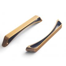 Maniglie per cassetti in ottone scuro opaco per armadio in rame spazzolato Maniglie per mobili in acciaio scuro spazzolato ad arco Manopole per comò hardware da cucina