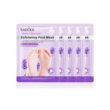 5 Pairs SADOER Lavender Foot Mask Moisturizing Foot Peeling Mask Anti-aging Exfoliating Feet Pedicure Exfoliant Feet Skin Care