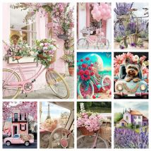 5D Neue Kollektion Diamant Stickerei Exquisite float Mosaik Kunst Kits Landschaft Hängende Gemälde Garten Bild Kreuz Stich Geschenk