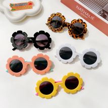 Raindo 2023 Kinder Niedliche Cartoon Blume Herz Sonnenbrille Kinder Runde Brille Baby Mode Farben Sonnenbrille Jungen Mädchen Brillen
