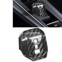 Für volkswagen vw golf 8 gti/golf 8 2014-2018 bei echter trockener Kohlefaser-Innenschalthebel-Schaltknauf abdeckung