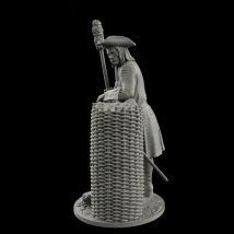 75-mm-Harzmodellbausatz, russische Regimentalartillerie des frühen achtzehnten Jahrhunderts, unmontiert und unbemalt GK