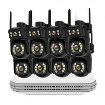 8CH Mini Wifi NVR HD 6MP Dual Objektiv PTZ Outdoor Wifi Kamera Drahtlose Wifi NVR system Auto Tracking Erkennung Zwei-wege Audio