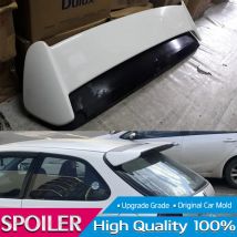 Heckspoiler, passend für Honda Civic Schrägheck 1996–2000, Schwarz, Weiß, Typ-R-Stil, Heckscheiben-Dachspoiler