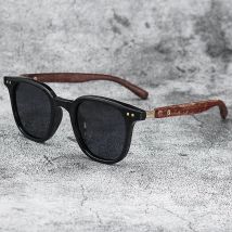 Neue Ankunft Männer Vintage Holzrahmen Sonnenbrille Klassische Marke Sonnenbrille Beschichtung Objektiv Fahren Brillen für Männer/frauen