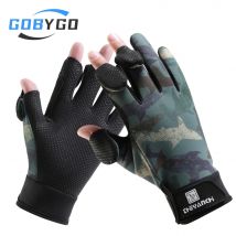 Gobygo Angel handschuhe Flip Finger Touchscreen verdickt Silikon rutsch fest wasserdicht verschleiß fest Winter Outdoor-Reiten