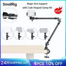 SmallRig Magic Arm Support with Crab-Shaped Clamp Kit, Phone Mount Holder Flexible Desk Mount for Shot Filming Action Camera