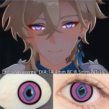 1 Paar Aventurin Cosplay Farbkontaktlinsen Halloween Anime Kontakte Genshin Honkai Star Rail