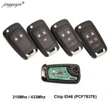 jingyuqin 2/3/4/5 przyciski zdalny kluczyk samochodowy DIY dla OPEL/VAUXHALL Astra J Corsa E