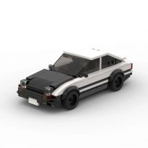 InhawBrick Speed Racing Sport Fahrzeug Racer AE86 Weißes Auto Baustein Erwachsene Ziegel Sets Modell Spielzeug für Kinder