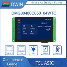 DWIN 5 Inch 800*480 for Arduino Nano Display RS232/TTL HMI Touch Panel ESP32 Screen,LCD Module UART TFT Monitor DMG80480C050_04W