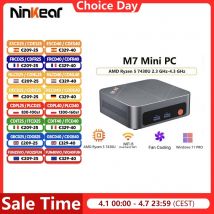 Ninkear M7 Mini-PC AMD Ryzen ™   5 7430U Windows 11 PRO 16GB DDR4 RAM 512GB SSD WIFI 6.0 Lüfterkühlung Mini-Computer