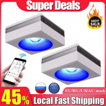 Nuevo PopBloom RL90 WiFi luz led acuario, Espectro completo led acuario marino, pantalla led acuario, luz acuario sps/lps coral, luz de acuario marino reef, iluminacion para acuario marino, Apoyo al