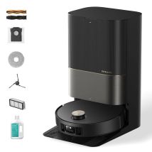 X50 Ultra Kompletter Roboterstaubsauger und Wischroboter mit automatischer Entleerung und Selbstreinigung des Mopps, 20.000 Pa Saugkraft und Sprachsteuerung für zu Hause