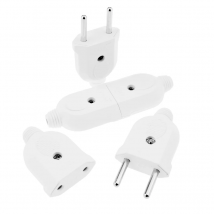 Male/Female EU Plug  10A Male Replacement Outlets Rewireable Schuko Electeical Socket Euro Connector For Power Extension Cable