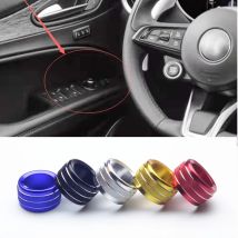 Rückspiegel Einstellknopf Dekoration Ring für Alfa Romeo Giulia Stelvio 2015-2019 Innenmodifikation aus Aluminiumlegierung