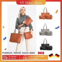 Miss Lulu Set di borse da DONNA Borsa a tracolla in 4 pezzi Borsa a tracolla Borsa Borsa Dead Borsa con manico grande