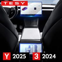 Pellicola protettiva in vetro temperato per il nuovo Tesla Model Y Juniper 2025 Launch Model 3 Highland 2024 Protezione schermo anteriore e posteriore