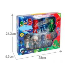 Pj Mask Figurine Connor Catboy Greg Gekko Film classico Personaggio dei cartoni animati Figure anime con scatola Regali per bambini di Briyhday