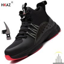 Frühling und Herbst Annals Männer Sicherheitsschuhe Leichte Stahlkappe Turnschuhe Männer Arbeitssicherheitsstiefel Männliche Schutzschuhe