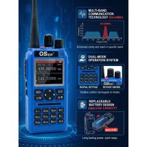 Walkie-talkie a banda intera OS-DMR 8900UV Caricatore di tipo C Radio bidirezionale a lungo raggio 10 W 199 canali Riduzione del rumore DTMF Emergenza Radioamatori