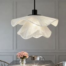 Rattan Flower pendant Lamp LED Chandelier Home Decoration Living Room Dining Indoor Bedroom Bedside Height Adjustable
