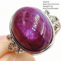 Natürliche rote Rubin oval verstellbare Ring Schmuck Frauen Männer Stern Licht Edelstein rote Wassermelone Rubin Zoisit Perle Mode aaaaaa