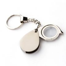 Tragbare 10/15x klappbare Schlüssel ring Mini Lupe Schlüssel anhänger Lupe haltbare Glas Lupe Tasche Werkzeug Weihnachts geschenk