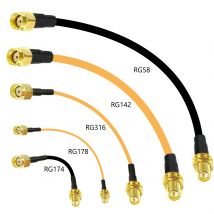 WLAN-Router-Verlängerungskabel RP-SMA-Stecker auf Reverse-Buchse Pigtail-Kabeladapter RG316 RG174 RG178 RG58 RG142