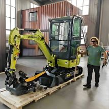 Minibagger 1,8 Tonnen kleiner Bagger Günstiger kleiner Mikrobagger Bagger Multifunktionale Raupen-kleine Minibagger individuell angepasst
