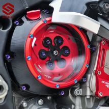 Motor CNC Klar Kupplungsdeckel & Federhalter R für BMW S1000RR S1000R S1000XR HP4 Wasserdichtes, solides Billet-Zubehör