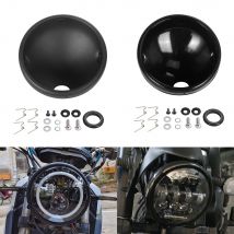 Retro 7 Inch Motorcycle LED Headlight Shell Bucket Lamp Housing Mount Cover Modified Trim Holder Accessory